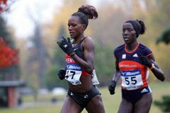 Chepkemei and Kiplagat battle it out in Edmonton (Getty Images)