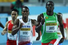 Kirani James of Grenada competes in the Men's 400 Metres first round during day one - WIC Istanbul (Getty Images)