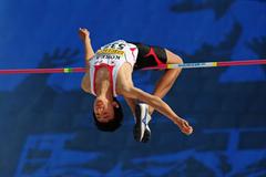 Seunghyun YUN of Korea in action during the Boys High Jump final - Day Four - WYC Lille 2011 (Getty Images)
