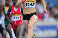 Annika DRAZEK of Germany  running in the Girls 100 metres qualification - Day one - WYC Lille 2011 (Getty Images)