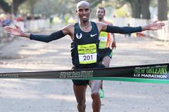 Mo Farah wins in New Orleans (Victah Sailor)