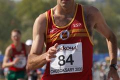 Mikel Odriozola from Spain in action during the 50km race (Getty Images)
