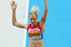 Russia's Darya Klishina successfully defends her European indoor Long Jump title (Getty Images)