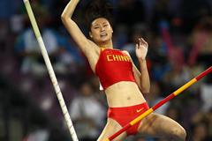 China's Li Ling wins the Pole Vault (Getty Images)