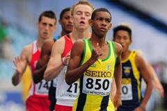 Brandon Parris of Saint Vincent & the Grenadines in action during the boys 800m qualification Day One - WYC Lille 2011 (Getty Images)