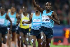 1500m winner Silas Kiplagat at the 2013 IAAF Diamond League meeting in Zurich (Jiro Mochizuki)