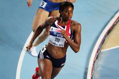 Shana Cox of Great Britain competes in the Women's 400 Metres first round during day one - WIC Istanbul  (Getty Images)
