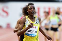 Abeba Aregawi at the 2013 IAAF Diamond League meeting in Lausanne (Gladys von der Laage)