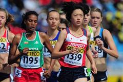 Yui Fukuda of Japan competes in the girls 1500m qualification Day One - WYC Lille 6 July 2011 (Getty Images)