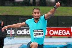 Benjamin Compaore at the IAAF Diamond League meeting in New York (Victah Sailer)