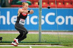 Betty Heidler in action in the Hammer at the 2013 European Team Championships (Getty Images)