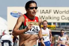 Vera Santos of Portugal on her way to winning the bronze medal (Getty Images)