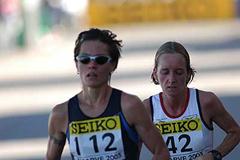 Christine Clinton and Bev Jenkins (IAAF)