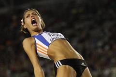 Blanka Vlasic celebrates winning the IAAF / VTB Bank Continental Cup in Split (Getty Images)