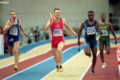 Lisbon 2001 Men's 4x400m final (© Allsport)