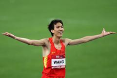 Wang Yu, surprise winner of the High Jump in Beijing with 2.33m (Getty Images)