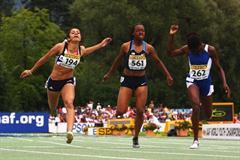 Jodie Williams of Britain wins the 200m final (Getty Images)