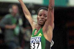 Lisbon 2001 Women's 200m final (© Allsport)