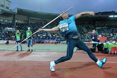 Vitezslav Vesely at the 2013 IAAF Diamond League meeting in Oslo (Jiro Mochizuki)