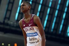 Qatari teenager Mutaz Essa Barshim at the World Indoor Championships in Doha (Getty Images)