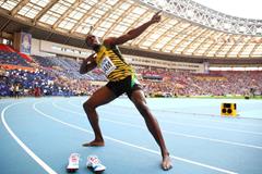 Usain Bolt at the IAAF World Athletics Championships Moscow 2013 (Getty Images)