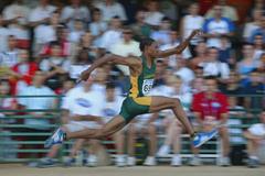 Godfrey Khotso Mokoena of South Africa wins the Men's Triple Jump Final (Getty Images)
