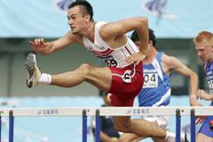 Artur Noga of Poland winner of the men's 110m Hurdles in Beijing (Getty Images)