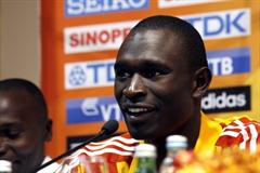David Rudisha at the pre-competition press conference in Split (Bob Ramsak)