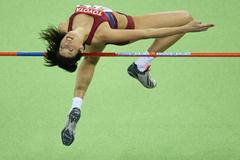 Blanka Vlasic of Croatia in action in the women's High Jump (Getty Images)