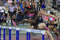 Dawn Harper-Nelson  at the 2013 IAAF Diamond League final in Brussels (Jean-Pierre durand / IAAF)