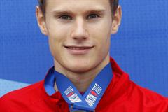 Russia's Aleksey Fedorov, winner of the men's Triple Jump in Moncton (Getty Images)