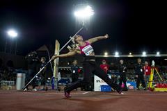 Mariya Abakumova at the 2013 IAAF Diamond League meeting in Stockholm (Anders and Hasse Sjogren)