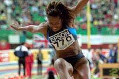 Lisbon 2001 Women's long jump (© Allsport)
