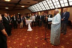 IAAF President Lamine Diack with IAAF Official partners ()