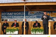 Mayor of Bressanone during the Opening Ceremony (Getty Images)