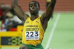James Beckford (JAM) in action in the men's Long Jump (Getty Images)