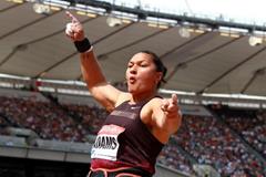 Valerie Adams at the 2013 IAAF Diamond League meeting in London (Victah Sailer)