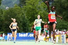 Cherono Koech wins the Girls' 800m final (Getty Images)