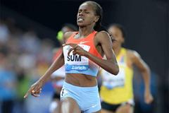 Eunice Sum, winner of the 800m at the 2013 IAAF Diamond League meeting in Zurich (Jiro Mochizuki)