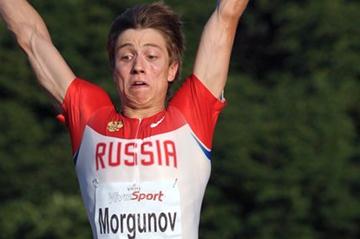 Sergey Morgunov sailing to the 2011 European Junior title in Tallinn (Mark Shearman)