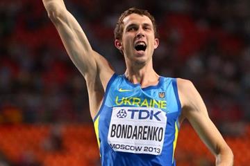Bohdan Bondarenko in the mens High Jump at the IAAF World Athletics Championships Moscow 2013 (Getty Images)