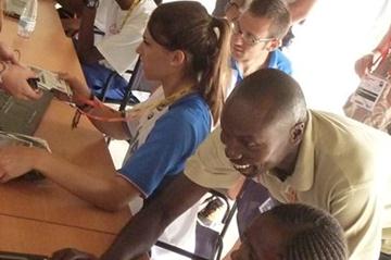 IAAF Ambassador Wilson Kipketer at the IAAF Outreach Anti-Doping Programme in Barcelona (IAAF)