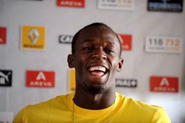 Usain Bolt at the pre-meeting press conference (15 July) for the Meeting Areva, the fourth fixture of the ÅF Golden League 2009 (Fri 17 July) (Jiro Mochizuki (Agence Shot))