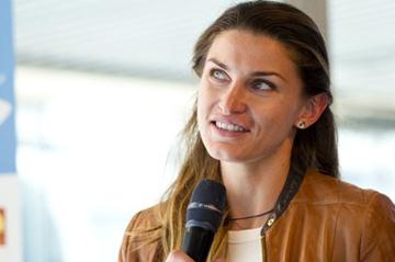 Olympic High Jump champion Anna Chicherova in Stockholm (Deca Text & Bild)