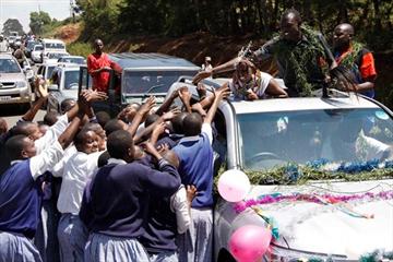 David Rudisha's homecoming celebration in Kilgoris, Kenya (Martin Mukangu (The Standard))