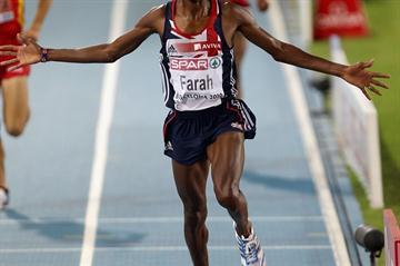 Mo Farah adds the European 5000m crown to his 10,000m title in Barcelona (Getty Images)