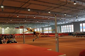 The girl's high jump at the 2015 Russian youth indoor chamiponships in Smolensk (Organisers)