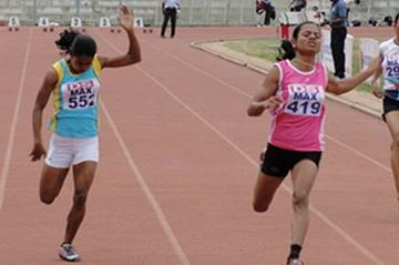 Dutee Chand, double sprint winner at 2012 Indian Youth Championships (Anu Kumar)