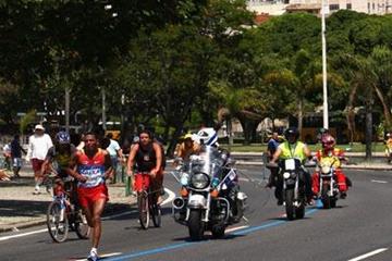 Zersenay Tadese runs past the Corcovado in Rio (Getty Images)