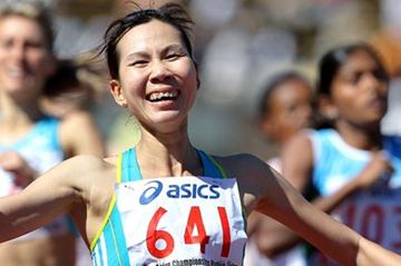 Vietnam’s Truong Thanh Hang wins the 800m at the 2011 Asian Championships (Getty Images)